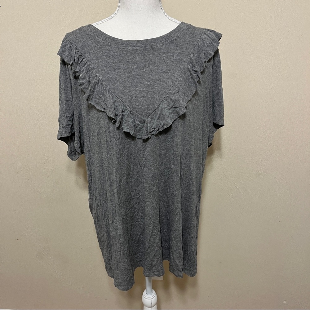 Torrid Super Soft Ruffle Front Tee - image 2